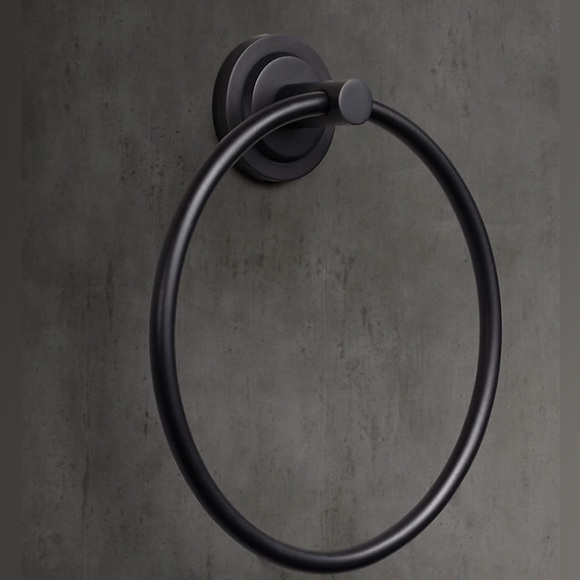 Restoration Hardware Spritz Towel Ring | Finish: Bronze/Matte Black - Picture 2 of 5